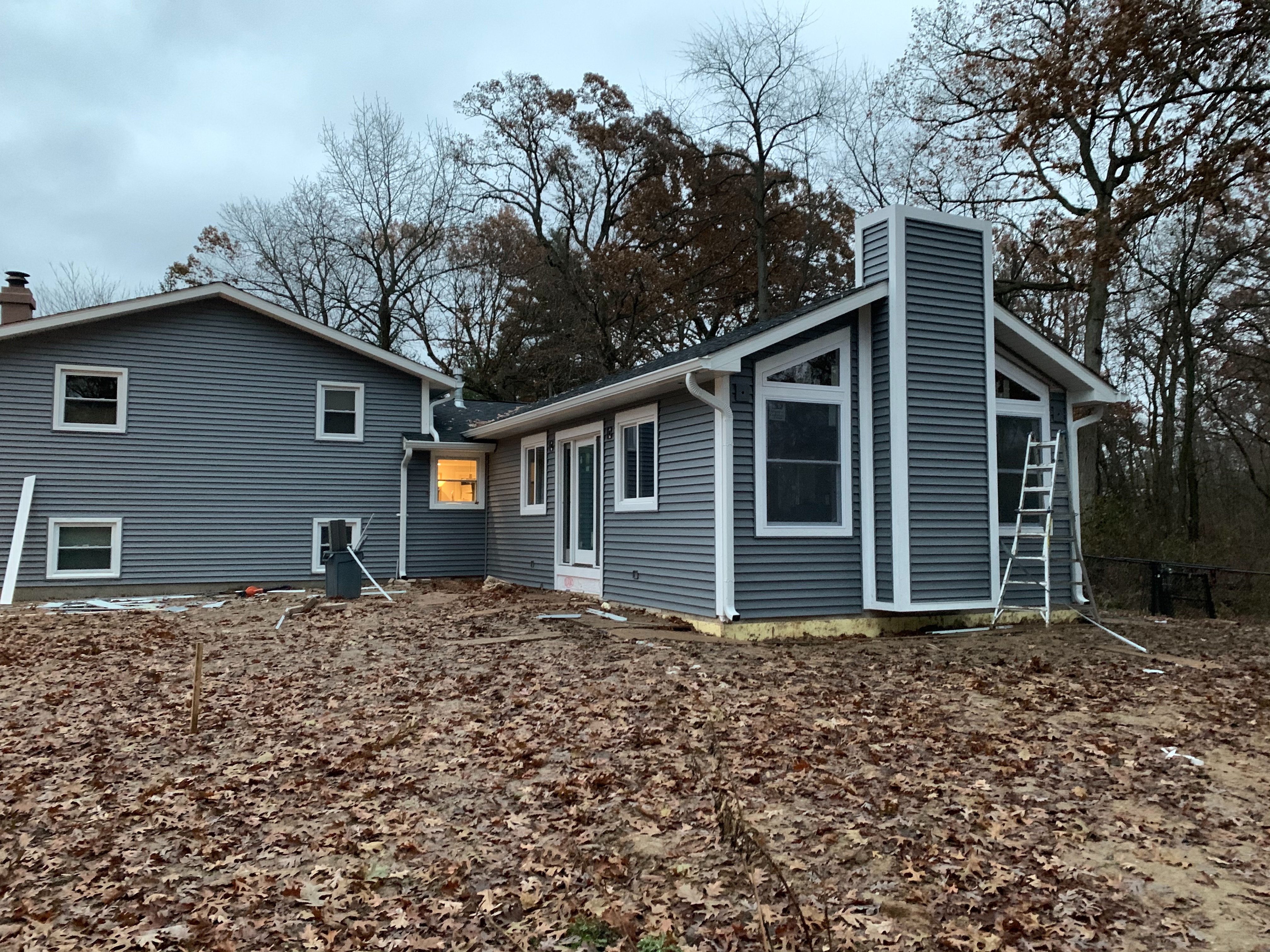 Modern home addition by Quinn Kane Construction, Illinois contractor